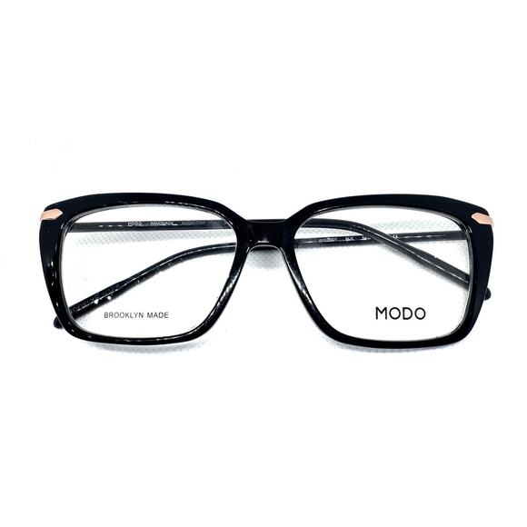 MODO WHITNEY BLACK ROSE GOLD BLACK SUNGLASSES EYEGLASSES BROOKLYN HANDMADE - Picture 3 of 6